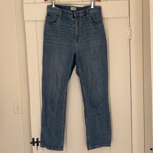 Abercrombie Ankle Straight Ultra High Rise Jean